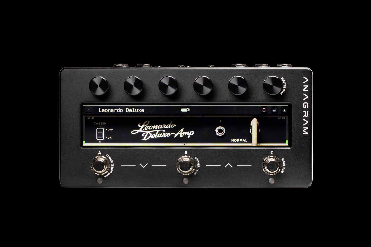 anagram pedal showing leonardo deluxe on display